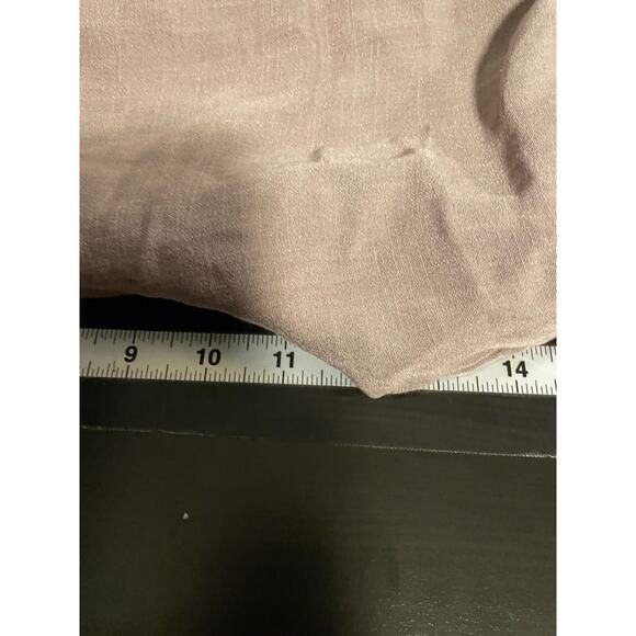 Womens Crop Pants Size Large Gray Wide Leg Pull On Relaxed Lagenlook Boho - Picture 7 of 10